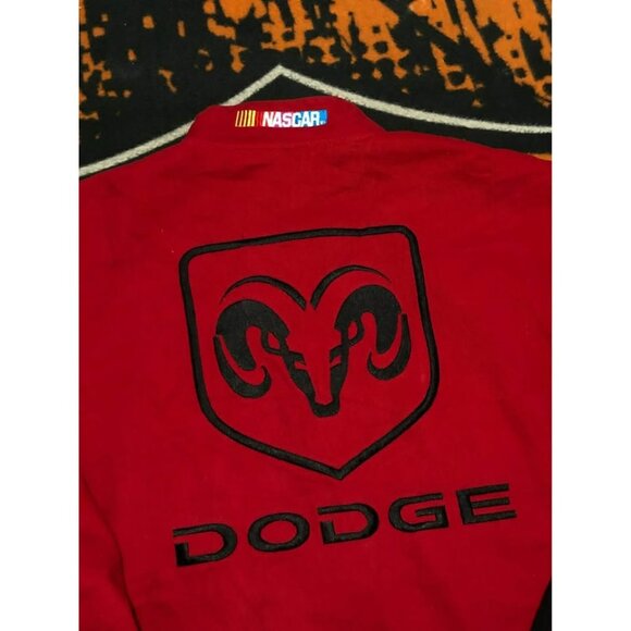 VTG Nascar Doge Racing Jacket Bomber Large MOTOSPORTS Flames - Picture 5 of 8